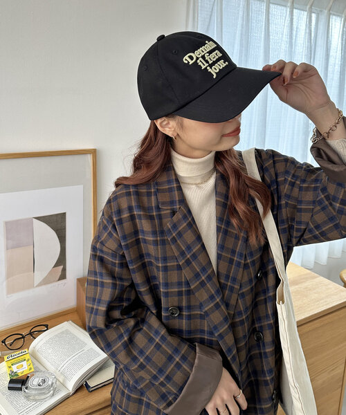 DISCOAT(ディスコート)の「バックリボン刺繍キャップ(キャップ・レディース・アイボリー/ブラック/ベビーピンク・FREE)」の16枚目の写真