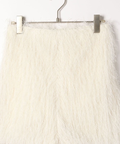 Heather（ヘザー）の「シャギーフリンジショートパンツ　321784（その他パンツ・レディース・アイボリー/ブラック・FREE）」の4枚目の写真