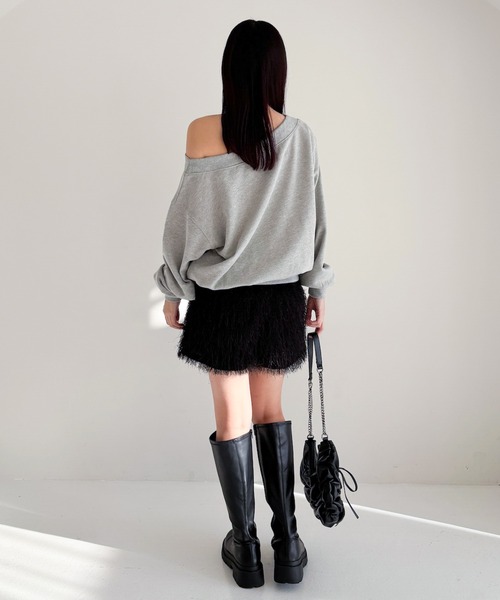 Heather（ヘザー）の「シャギーフリンジショートパンツ　321784（その他パンツ・レディース・アイボリー/ブラック・FREE）」の15枚目の写真