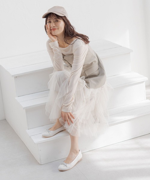 mysty woman(ミスティウーマン)の「リボンスタッズバレエ 292512(バレエシューズ・レディース・シルバー/ブラック・MEDIUM/LARGE)」の4枚目の写真