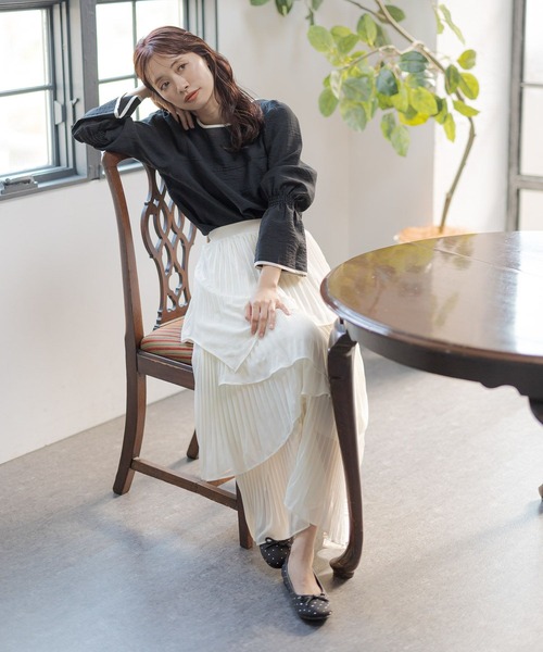 mysty woman(ミスティウーマン)の「リボンスタッズバレエ 292512(バレエシューズ・レディース・シルバー/ブラック・MEDIUM/LARGE)」の7枚目の写真