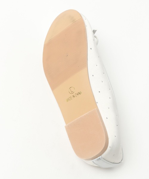 mysty woman(ミスティウーマン)の「リボンスタッズバレエ 292512(バレエシューズ・レディース・シルバー/ブラック・MEDIUM/LARGE)」の15枚目の写真