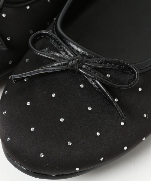 mysty woman(ミスティウーマン)の「リボンスタッズバレエ 292512(バレエシューズ・レディース・シルバー/ブラック・MEDIUM/LARGE)」の18枚目の写真