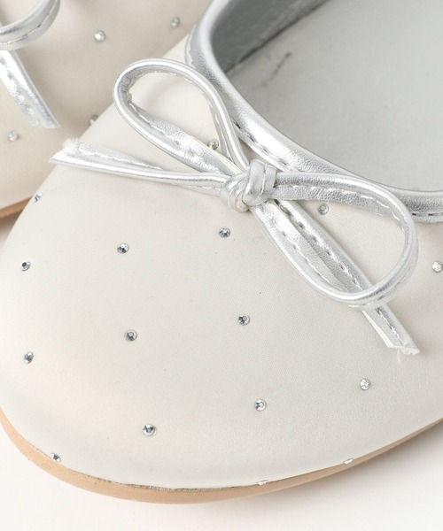 mysty woman(ミスティウーマン)の「リボンスタッズバレエ 292512(バレエシューズ・レディース・シルバー/ブラック・MEDIUM/LARGE)」の19枚目の写真