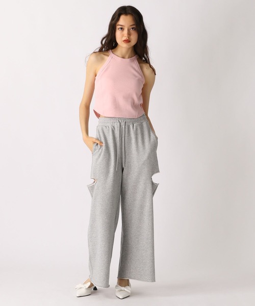 FOREVER 21（フォーエバー トゥエンティーワン）の「【2025SS】カップ付きアメスリタンクトップ（タンクトップ・レディース・ピンク/ブラック/オフホワイト/チャコールグレー・SMALL/MEDIUM）」の9枚目の写真