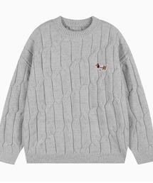 WESTBOY | オーバーサイズ  ケーブルニットセーター WO25S2TP05【WB ORIGINALS】(ニット/セーター)