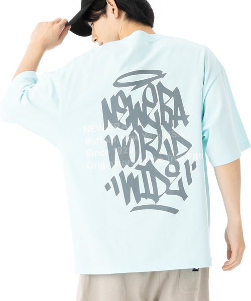 【ニューエラ】オーバーサイズ ロゴ 半袖Tシャツ コットン ニューエラ オーバーサイズ 半袖Tシャツ ONSPOTZ別注 ボックス