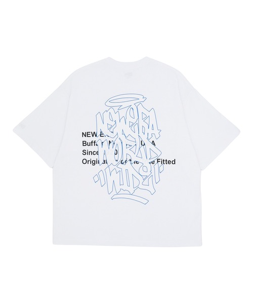 NEW ERA（ニューエラ）の「ニューエラ 半袖Tシャツ オーバーサイズ コットン（Tシャツ/カットソー・メンズ・ブルー/ブラック/ホワイト・XXL/XL/L/M/S）」の4枚目の写真