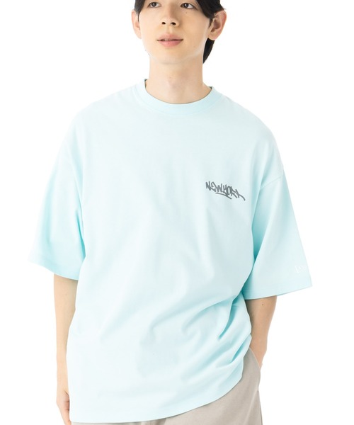 【ニューエラ】オーバーサイズ ロゴ 半袖Tシャツ コットン ニューエラ 半袖Tシャツ オーバーサイズ コットン（Tシャツ