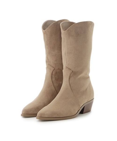 SNIDEL（スナイデル）の「ウエスタンブーツ（パンプス・レディース・ブラック/ベージュ・SMALL/MEDIUM/LARGE）」の2枚目の写真