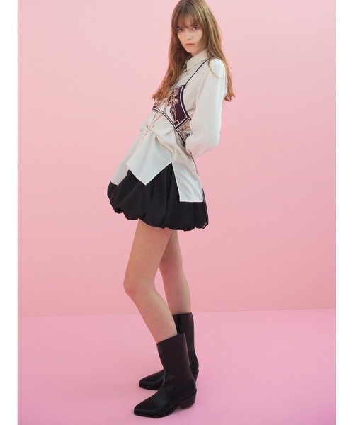 SNIDEL（スナイデル）の「ウエスタンブーツ（パンプス・レディース・ブラック/ベージュ・SMALL/MEDIUM/LARGE）」の13枚目の写真