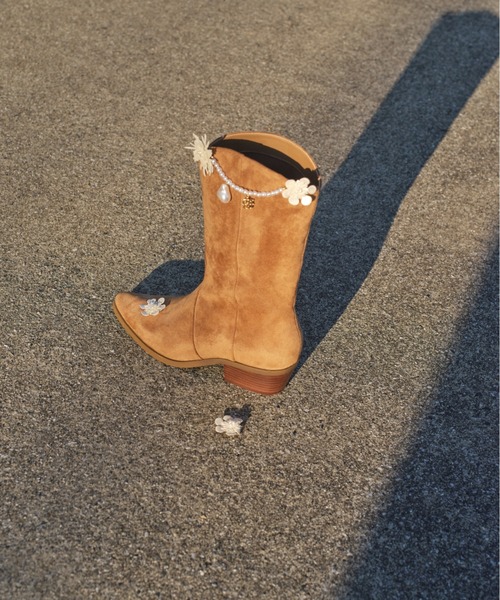 SNIDEL（スナイデル）の「ウエスタンブーツ（パンプス・レディース・ブラック/ベージュ・SMALL/MEDIUM/LARGE）」の15枚目の写真