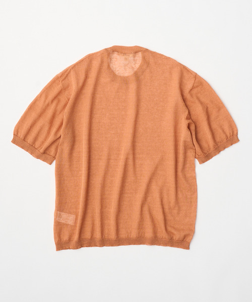 unfil アンフィル / high-count linen oversized knit-Tee ハイ
