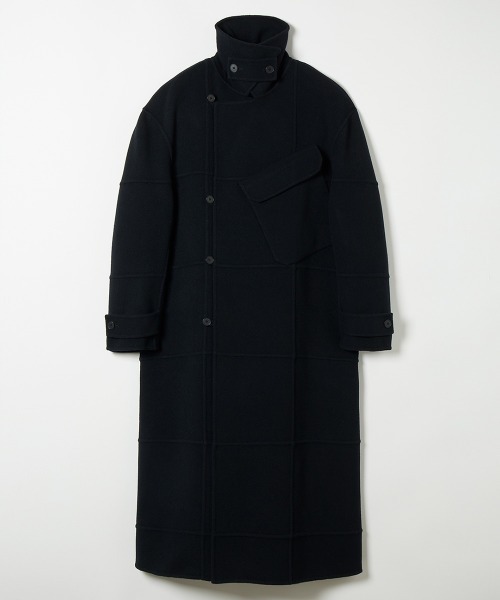 TELOPLAN(テーロプラン)の「【TELOPLAN】Timon Long Coat / ティモンロングドレス(その他アウター・レディース・ブラック/ベージュ・ONE SIZE)」の4枚目の写真