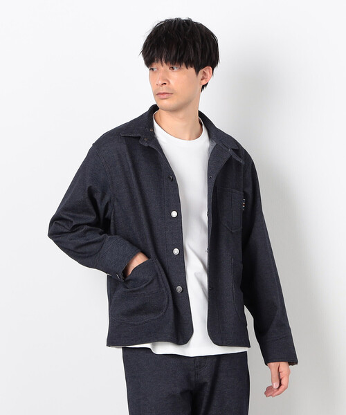 セール】デニムライクストレッチ カバーオール（ブルゾン）｜COMME CA