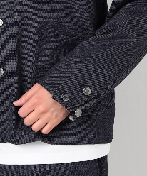 セール】デニムライクストレッチ カバーオール（ブルゾン）｜COMME CA