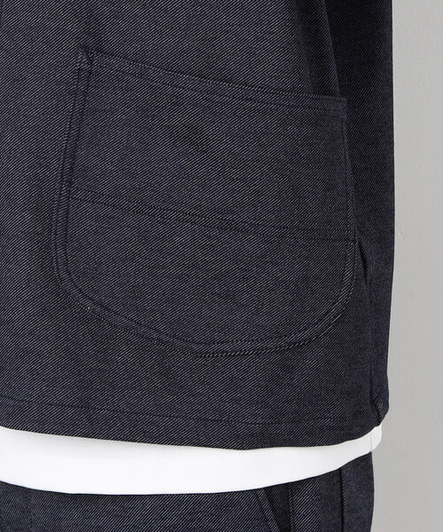 COMME CA ISM(コムサイズム)の「デニムライクストレッチ カバーオール(ブルゾン・メンズ・ネイビー・LARGE/MEDIUM)」の15枚目の写真