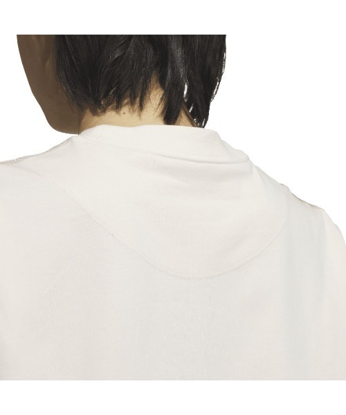 adidas(アディダス)の「アディダス adidas エッセンシャルズ プラス スリーストライプス 長袖Tシャツ(Tシャツ/カットソー・レディース・ライトベージュ/ネイビー・S/M/L/XL)」の6枚目の写真