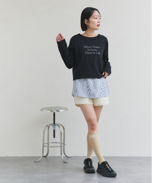 ad thie(アドティエ)の「シャツ レイヤード タンクトップ(タンクトップ・レディース・オフホワイト/ネイビー系/ブルー系・FREE)」の16枚目の写真