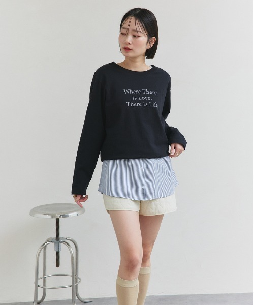 ad thie(アドティエ)の「シャツ レイヤード タンクトップ(タンクトップ・レディース・オフホワイト/ネイビー系/ブルー系・FREE)」の17枚目の写真