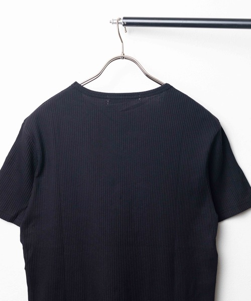 NO WAY(ノーウェイ)の「/Growth by Grail/ワンポイント針抜きVネックT(Tシャツ/カットソー・メンズ・ブラック/グレー/ホワイト・MEDIUM/X-LARGE/LARGE)」の13枚目の写真