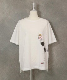 グリッタープリント冷感Tシャツ