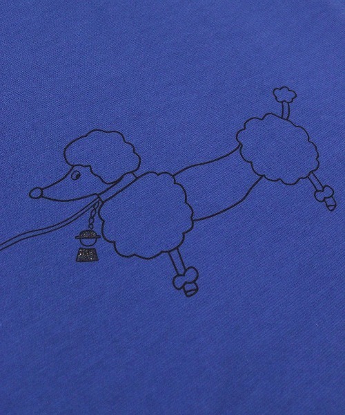 STUDIO PICONE（スタジオピッコーネ）の「グリッタープリント冷感Ｔシャツ（Tシャツ/カットソー・レディース・ホワイト/ブルー/ブラック・LL/L/M）」の8枚目の写真
