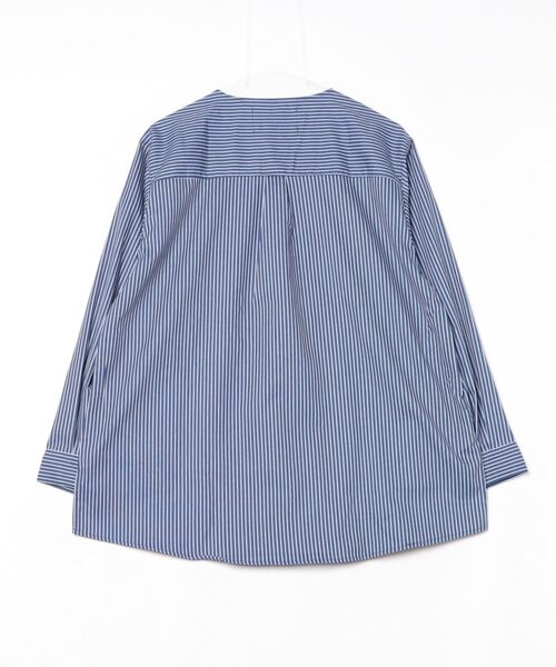 ユニセックス】サイドスリットスリーピングシャツ/無地/ストライプ