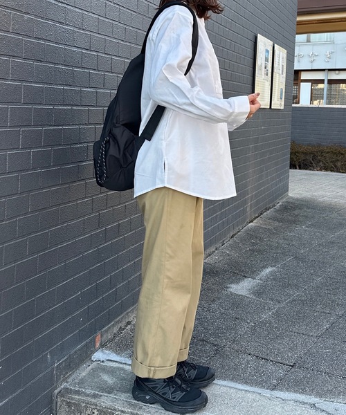 UNDERSTATEMENTs(アンダーステイトメント)の「【ユニセックス】サイドスリットスリーピングシャツ/無地/ストライプ(シャツ/ブラウス・メンズ・ブルー/ホワイト・MEDIUM/LARGE)」の7枚目の写真