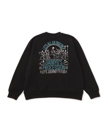 ✮スウェット　トレーナー　ジュンレッド　黒　マルチカラープリント　ゆるだぼ　XL ✮スウェット トレーナー ジュンレッド 黒 マルチカラープリント