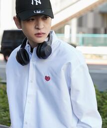 WEGO | WEGO/【25年春夏新作】オックスフォードワンポイントロングスリーブシャツ(シャツ/ブラウス)