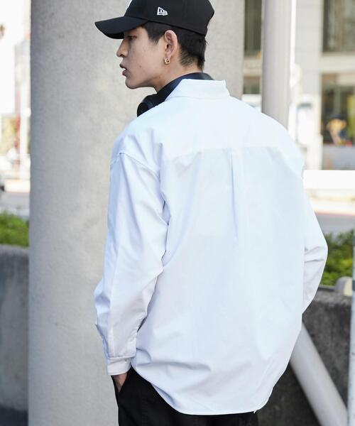 WEGO（ウィゴー）の「WEGO/オックスフォードワンポイントロングスリーブシャツ（シャツ/ブラウス・メンズ・ホワイト/ブルー系その他4・MEDIUM/LARGE）」の10枚目の写真