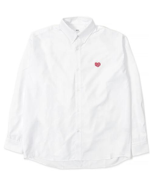 WEGO（ウィゴー）の「WEGO/オックスフォードワンポイントロングスリーブシャツ（シャツ/ブラウス・メンズ・ホワイト/ブルー系その他4・MEDIUM/LARGE）」の15枚目の写真