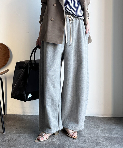 DouDou(ドゥドゥ)の「ドロストスウェットパンツ(その他パンツ・レディース・ホワイト/グレー/ライトベージュ/モカ/ブラック・36/38)」の4枚目の写真