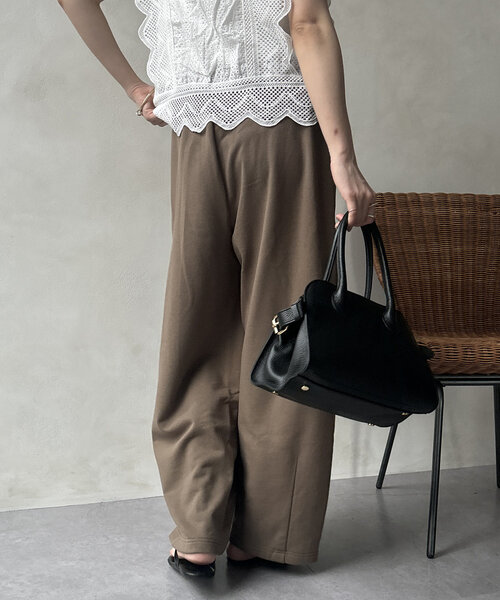 DouDou(ドゥドゥ)の「ドロストスウェットパンツ(その他パンツ・レディース・ホワイト/グレー/ライトベージュ/モカ/ブラック・36/38)」の13枚目の写真