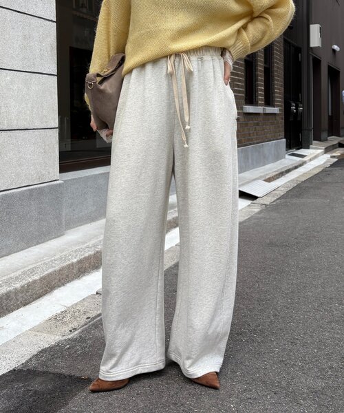 DouDou(ドゥドゥ)の「ドロストスウェットパンツ(その他パンツ・レディース・ホワイト/グレー/ライトベージュ/モカ/ブラック・36/38)」の17枚目の写真