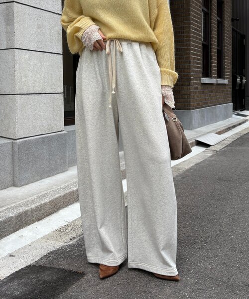 DouDou(ドゥドゥ)の「ドロストスウェットパンツ(その他パンツ・レディース・ホワイト/グレー/ライトベージュ/モカ/ブラック・36/38)」の19枚目の写真