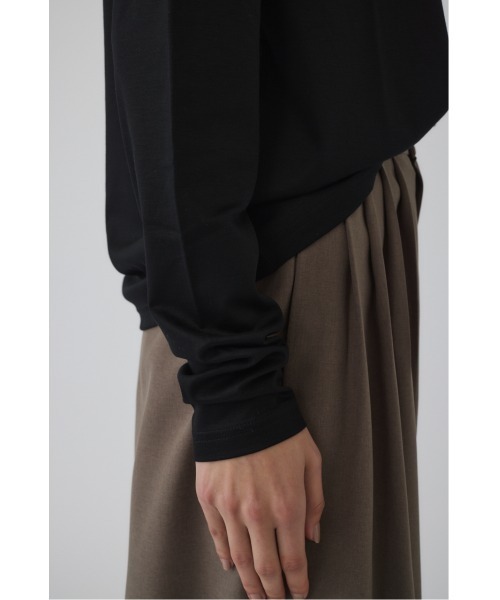 RIM.ARK（リムアーク）の「Basic long sleeve cut tops ベーシックロングスリーブカットトップス（Tシャツ/カットソー・レディース・ホワイト/ブラック・FREE）」の20枚目の写真