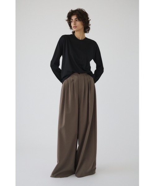 RIM.ARK（リムアーク）の「Basic long sleeve cut tops ベーシックロングスリーブカットトップス（Tシャツ/カットソー・レディース・ホワイト/ブラック・FREE）」の10枚目の写真