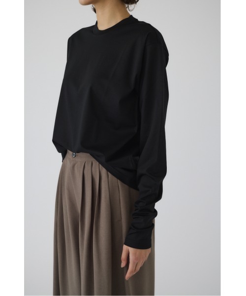 RIM.ARK（リムアーク）の「Basic long sleeve cut tops ベーシックロングスリーブカットトップス（Tシャツ/カットソー・レディース・ホワイト/ブラック・FREE）」の13枚目の写真