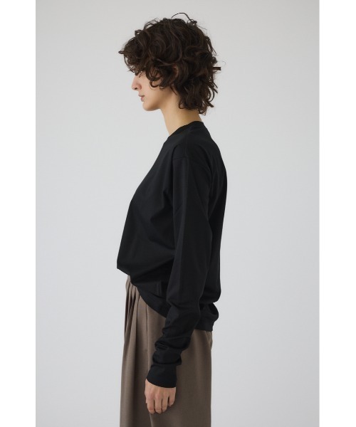 RIM.ARK（リムアーク）の「Basic long sleeve cut tops ベーシックロングスリーブカットトップス（Tシャツ/カットソー・レディース・ホワイト/ブラック・FREE）」の14枚目の写真