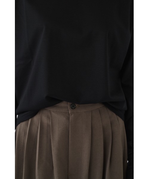 RIM.ARK（リムアーク）の「Basic long sleeve cut tops ベーシックロングスリーブカットトップス（Tシャツ/カットソー・レディース・ホワイト/ブラック・FREE）」の19枚目の写真