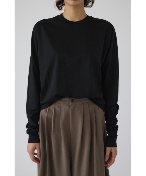 RIM.ARK（リムアーク）の「Basic long sleeve cut tops ベーシックロングスリーブカットトップス（Tシャツ/カットソー・レディース・ホワイト/ブラック・FREE）」の22枚目の写真