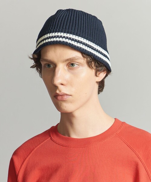 California General Store(California General Store)の「<CGS.> ライン ニット バケットハット(ハット・メンズ・ロイヤルブルー/ネイビー/ベージュ・FREE)」の2枚目の写真