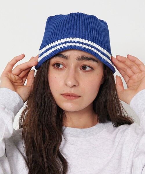 California General Store(California General Store)の「<CGS.> ライン ニット バケットハット(ハット・メンズ・ロイヤルブルー/ネイビー/ベージュ・FREE)」の3枚目の写真