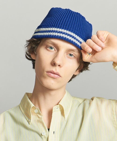 California General Store(California General Store)の「<CGS.> ライン ニット バケットハット(ハット・メンズ・ロイヤルブルー/ネイビー/ベージュ・FREE)」の4枚目の写真