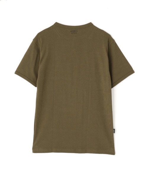 DAILY/デイリー》RIB SHORT SLEEVE CREW NECK T-SHIRT