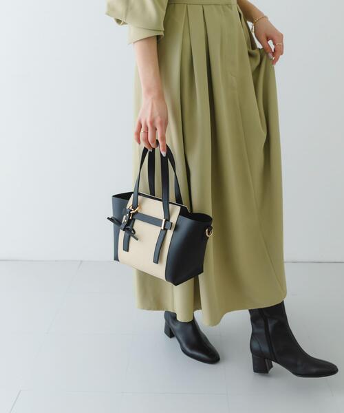 RODE SKO（ロデスコ）の「ミニキャンバスライクチャームトートバッグ（トートバッグ・レディース・ベージュ/ブラック/カーキ・ONE）」の9枚目の写真