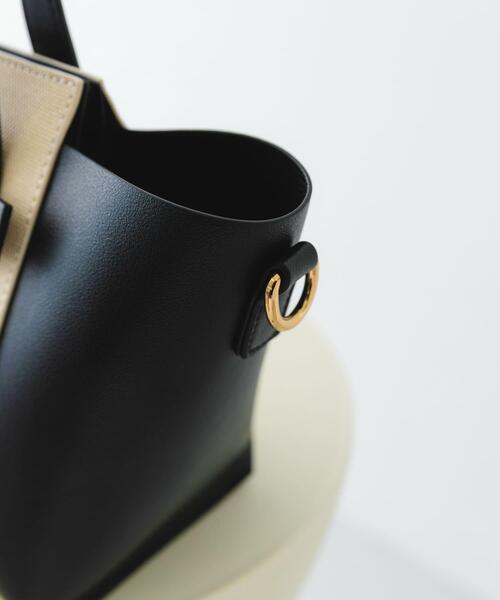 RODE SKO（ロデスコ）の「ミニキャンバスライクチャームトートバッグ（トートバッグ・レディース・ベージュ/ブラック/カーキ・ONE）」の11枚目の写真