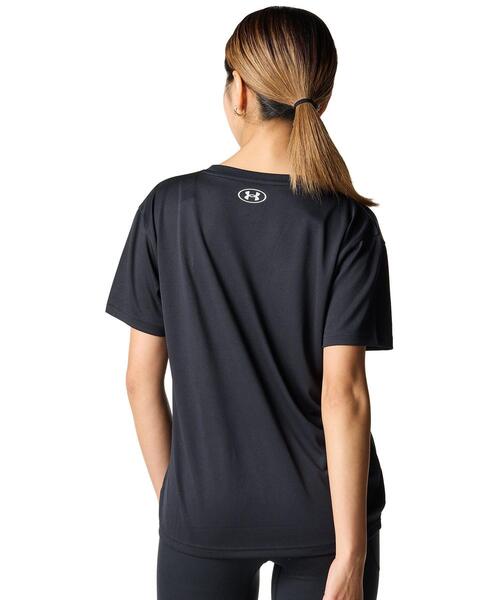 UNDER ARMOUR(アンダーアーマー)の「UAテック ボックス グラフィック Tシャツ(トレーニング/レディース)(Tシャツ/カットソー・レディース・ブラック・S/M/L/XL)」の2枚目の写真